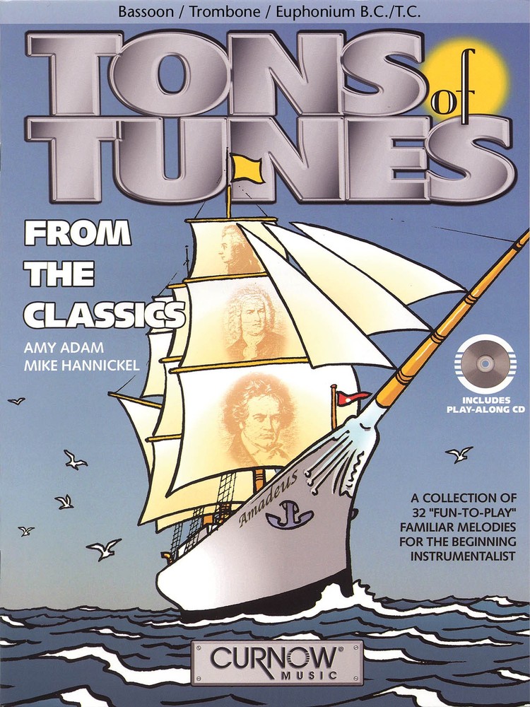 Tons of Tunes from the Classics Bassoon Trombone Classical Music Curnow Book CD