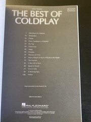 The Best of Coldplay easy piano Sheet Music 13 songs songbook