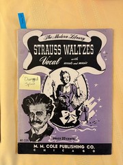 The Modern Library Strauss Waltzes Vocal Words and Music Sheet Music #160