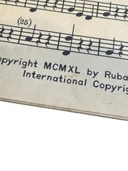 VTG 1940 Top Flight Band Folio Baritone Saxophone Music Book Rubank