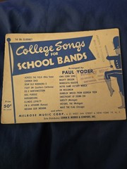 College Songs for School Bands 1st Bb Clarinet 1951 By Paul Yoder Melrose Music