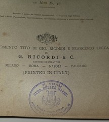 Hard Bound Antique 19th Century Sheet Music Book Litho Faust 1862 Printed Italy