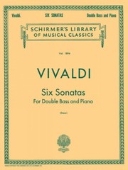 Vivaldi Six Sonatas Schirmer Double Bass and Piano Sheet Music 050262660
