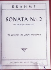 Braham&rsquo;s Sonata F Minor Opus 120 E Flat Major Viola Piano Lot of 2 PB Books IMC