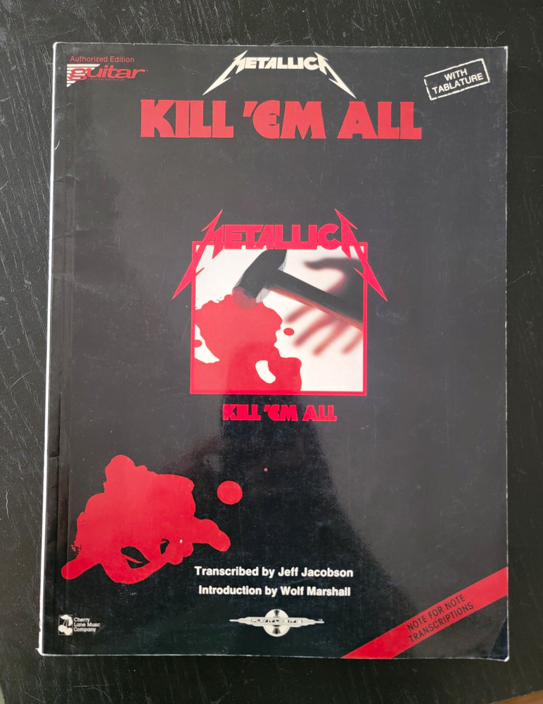 Cherry Lane Music Company Metallica Kill &lsquo;Em All Guitar Tablature & Sheet Music