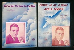 LOT 1940s vintage 7 PIANO WWII SHEET MUSIC johnny zero pass ammo salvation army+