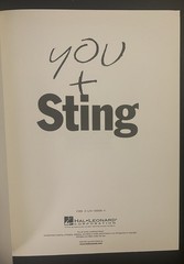 ‘You Plus Sting’ Songbook CD Included! (1998 UK) Free Boxed & Padded Shipping!