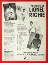 Ballerina Girl Sheet Music Lionel Richie Piano 1986 Cherry Lane USA SELLER