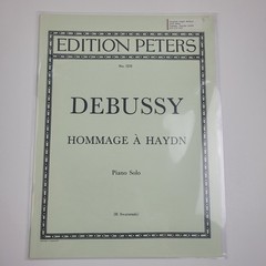 Debussy&rsquo;Hommage A. Hayden&rsquo; Piano Solo, Edition Peters Sheet Music, #SM2