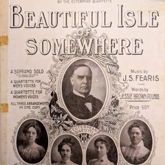 1901 William McKinley Funeral Sheet Music Beautiful Isle of Somewhere JS Fearis