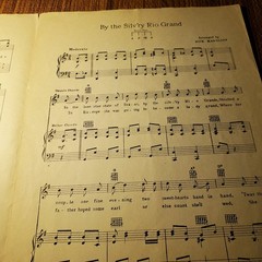 By the Silver Rio Grande Sheet Music Ted Weems Calumet P/V/G