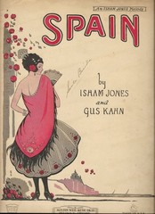 Spain 1924 Piano Vocals Sheet Music Vintage Graphic