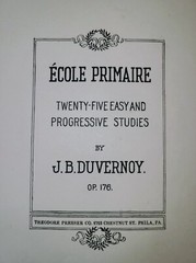 1920&rsquo;s École Primaire Duvernoy Piano Sheet Music Theodore Presser Co. Antique