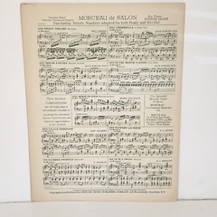 Antique 1924 Elevation Sheet Music by Otto Florsheim
