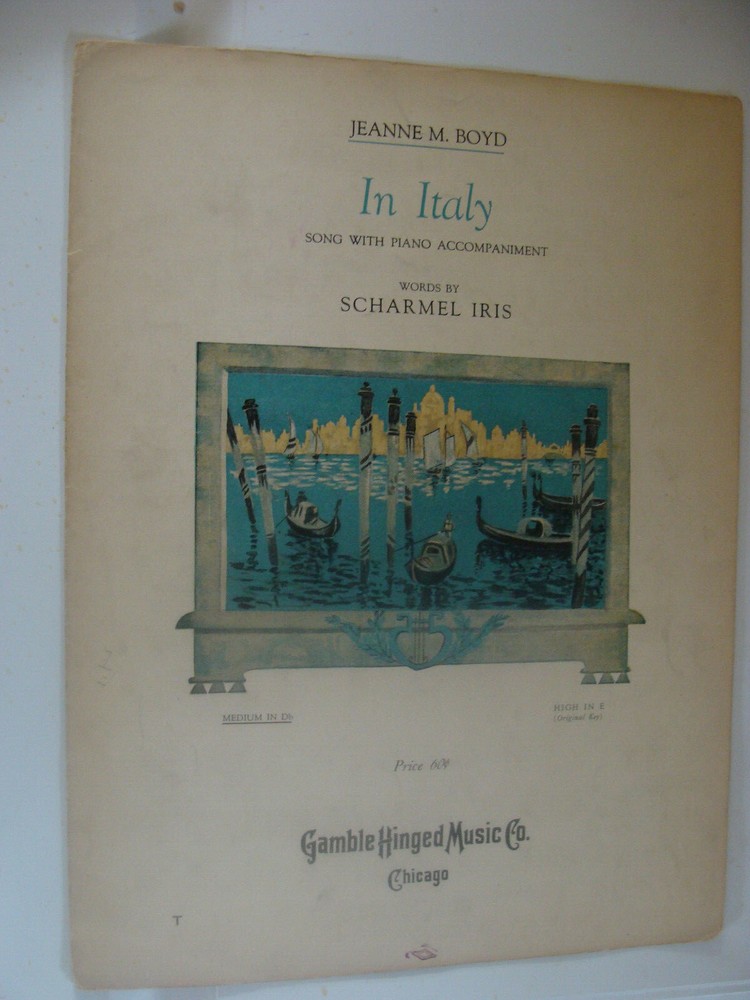 In Italy 1915 by Jeanne Boyd & Scharmel Iris medium in Db