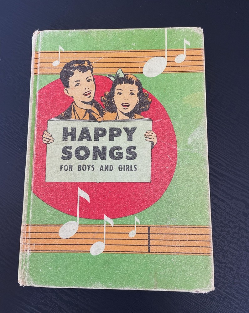 1952 Happy Songs For Boys & Girls Sabbath School Seventh-Day Adventist HC Book