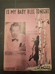 IS MY BABY BLUE TONIGHT Sheet Music Dick Haymes P/V/G 1943 Piano Guitar