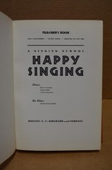 Vintage Happy Singing Teacher’s Book Music Education C.C. Birchard HC