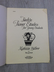 Music Mastery Series Bilbro 12 Piano Etudes Young Students 1926 VTG Sheet Music