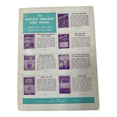 Little Curly Hair in a High Chair Sheet Music 1940 Eddie Cantor MGM 40 Mothers