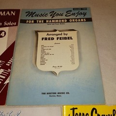 Hammond Organ Music Lot 5 Music Books Feibel Coleman Crawford Harms Vintage