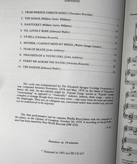 Nantucket Songs SC Ned Rorem Ten Songs Voice & Piano 1981 Boosey & Hawkes NEW