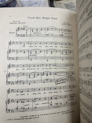 1917 11×14 Revue sheet music ‘FLO-FLO’ ‘GOOD-BYE HAPPY DAYS’