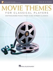 Movie Themes for Classical Players Violin Solo & Piano Sheet Music Book & Audio