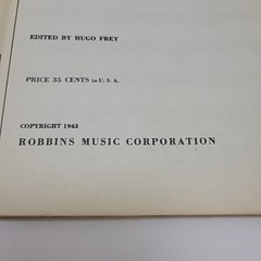 1943 Golden Treasury Song Book by Robbins Music Geoffrey O&rsquo;Hara PB Songbook