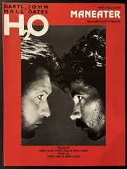 1982 HALL & OATES « MANEATER » SHEET MUSIC – POP ROCK ERA – DARYL JOHN