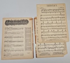 Should I 1952 Sheet Music From Singin&rsquo; In The Rain 6 Pages Movie Poster *Damaged