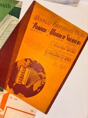 Sheet Music Lot 8 Piano Accordion 1919 – 1939 Polka Waltz Hits Songs Vtg Antique