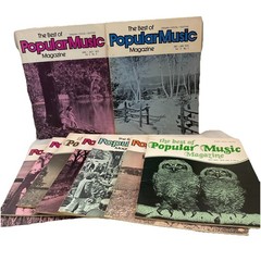 9 Issues The Best of Popular Music Magazine 1971-1978 Sheet Music Songbooks Lot