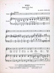 Who Believed In You Sheet Music Anatol Friedland 1922 Fox Trot Pretty Lady Art