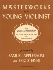 Masterworks for Young Violinists Violin and Piano Sheet Music NEW 050328560