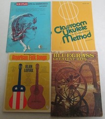 Lot 9 Folk Sheet Music Banjo Guitar Books Bluegrass: Earl Scruggs. Lomax