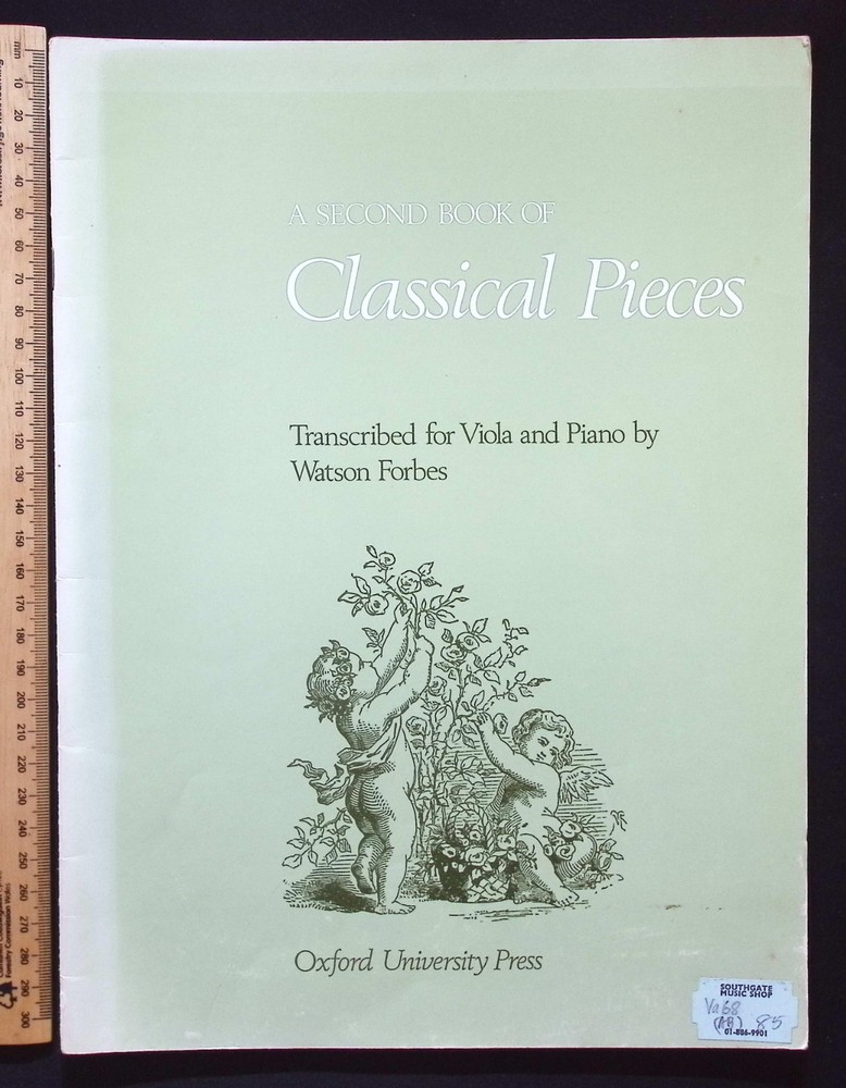 A Second Book of Classical Pieces for Viola & Piano, Watson Forbes, 1952 Oxford