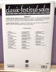 Classic Festival Solos Songbook ~ Piano Accompaniment for Bb Clarinet Volume 2