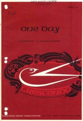 One Day SATB Sheet Music with Piano Accompaniment