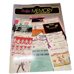 Easy Piano Songbook Broadway Memory Plus 15 Broadway Hits Dan Fox 1984 VG Cond A