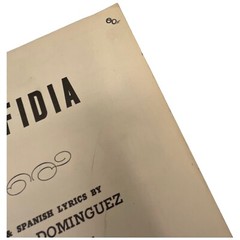 Perfidia 1941 Vintage Sheet Music Alberto Dominguez Milton Leeds Spanish English