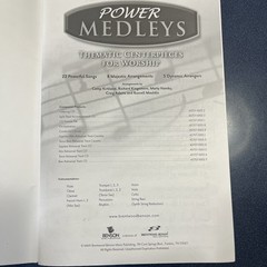 Lot Of 13 Choral Music Books “Power Medleys” Christian Songs