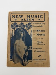 Antique New Music Album 1901 Sheet Music Book Columbia House