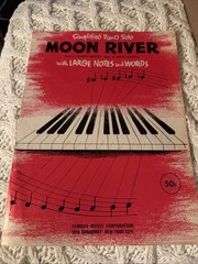 Vintage 1963 Sheet Music Moon River Simplified Piano Solo Henry Mancini