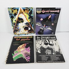 1988 Hal Leonard Def Leppard Hysteria Piano Guitar Sheet Music – Lot Of 4 Books