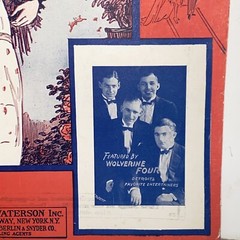 Vintage 1926 Mary Lou Sheet Music Wolverine Four Cover Photo