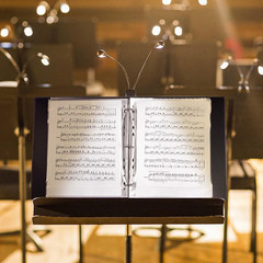 Sheet Music Folder, Letter Size Music Binder, 80 Pages Capacity, Writable Choir