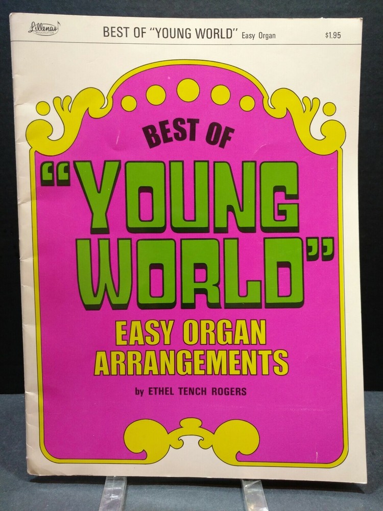 Best Of Young World Easy Organ Sheet Music Song Book 1970s Gospel Religious M9