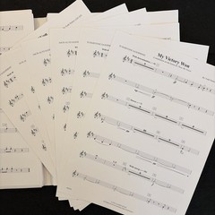 My Victory Won Todd Stalter Concert Band Complete Set Score Parts Grade 3.5