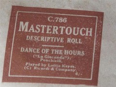 *Antique Player Piano Roll – Music Roll – “Dance of The Hours”- SALE! SALE! SALE